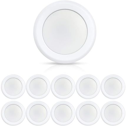 ECOELER 10Pack 6" Dimmable LED Disk Light, 16.5W 5000K Daylight 1000Lm, Dimmable