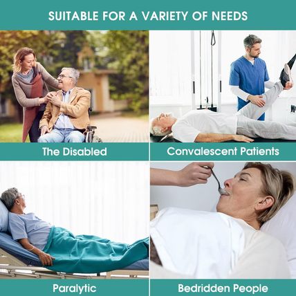 45" X 36" Positioning Bed Pad with Handles Washable Draw Sheets for Hospital Bed
