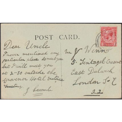 Central Hall, Houses of Parliament, London, 1920 - Lévy Postcard LL29
