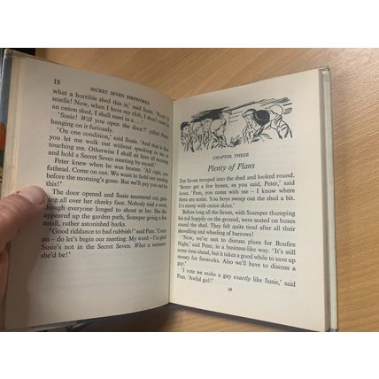 1962 ENID BLYTON "SECRET SEVEN FIREWORKS" ILLUSTRATED FICTION HARDBACK BOOK (P3)