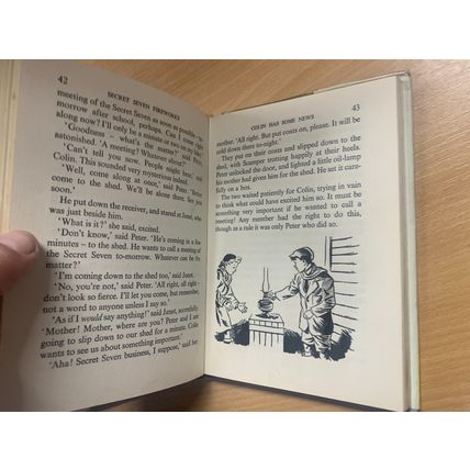 1962 ENID BLYTON "SECRET SEVEN FIREWORKS" ILLUSTRATED FICTION HARDBACK BOOK (P3)