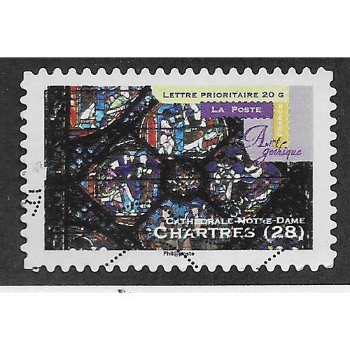 FRA 2011 (58c) 'GOTHIC ART - CHARTRES 28' FINE USED (EBID57-550)
