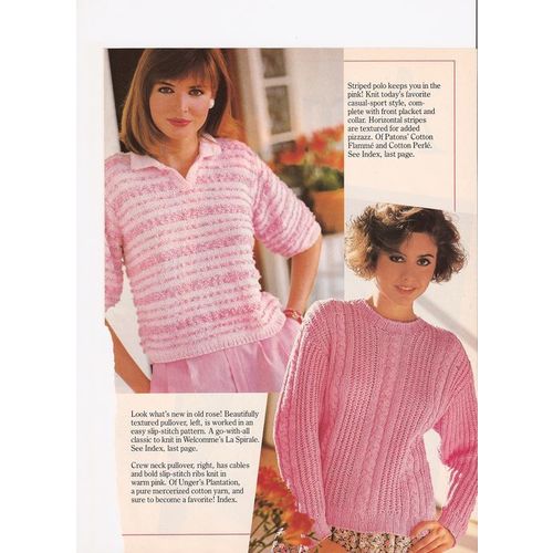 Knit Sweater Pattern Striped Polo