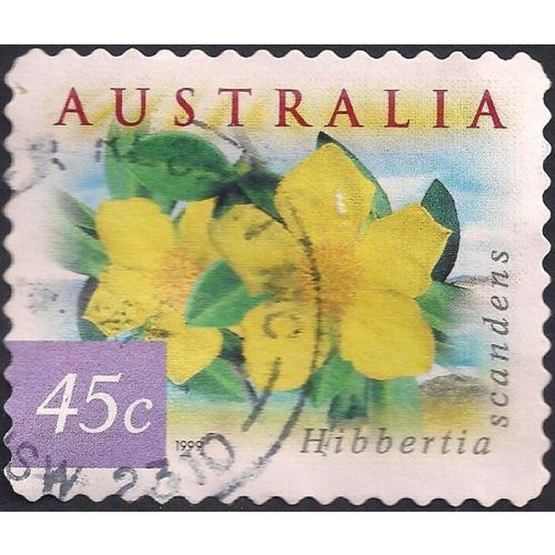 AUSTRALIA, FLOWERS, Hibbertia, violet 1999, 45c