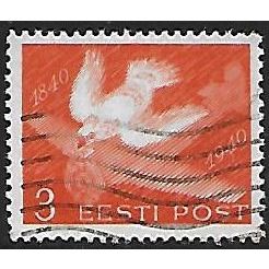 Mi 160 w (ʘ): 3 s. deep reddish orange Centenary of the First Postage Stamp.