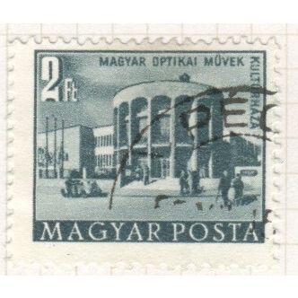 Hungary 1953 - 2f blackish blue/green - building - used