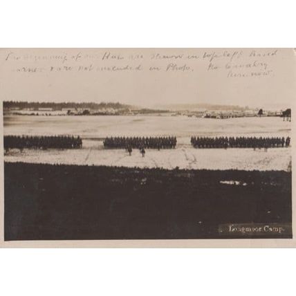 Langmoor Camp Military Hampshire Real Photo Postcard