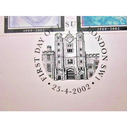 2002 QUEEN ELIZABETH THE QUEEN MOTHER IN MEMORIAM FIRST DAY COVER. (B) #01310