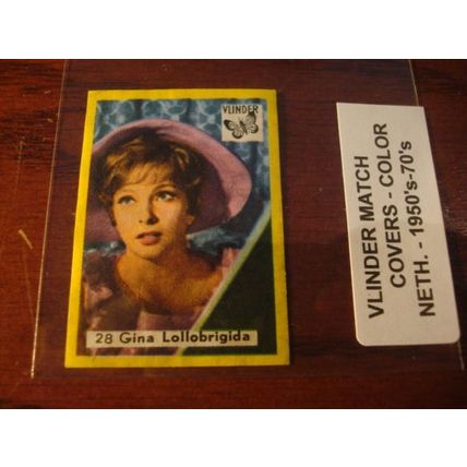 1950-1970, VLINDER Match Covers, 5-Covers, LUCY/BARDOT/WELCH/LOLLOBRIGIDA