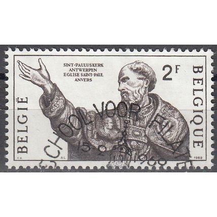 Belgique 1969 Michel 1539 O Cote (2008) 0.25 € Sculpture d'un confessionnal