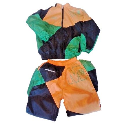 Youth Teenager Track Suit Set Pants Hip Hop Streetwear Baggy Black Green Orange