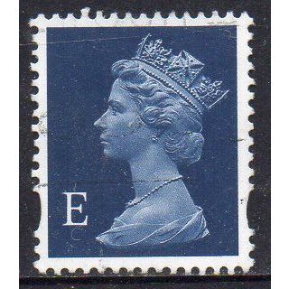 GB 1999 Machin - Dark Blue "E" Used