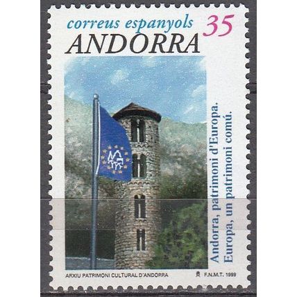 Andorra Español 1999 Michel 270 Neuf ** Cote (2008) 1.00 € Clocher-tour
