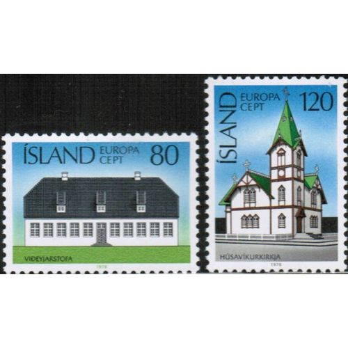 1978 Iceland - Europa set of 2 - Sc# 506-7 Mint NH