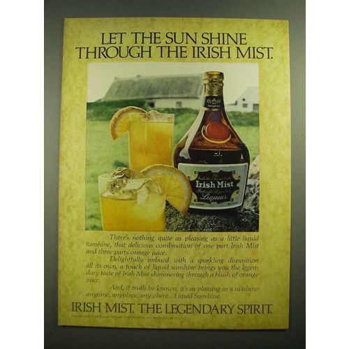 1979 Irish Mist Liqueur Ad - Let The Sun Shine Through