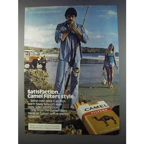1980 Camel Cigarettes Ad - Satisfaction Filters Style