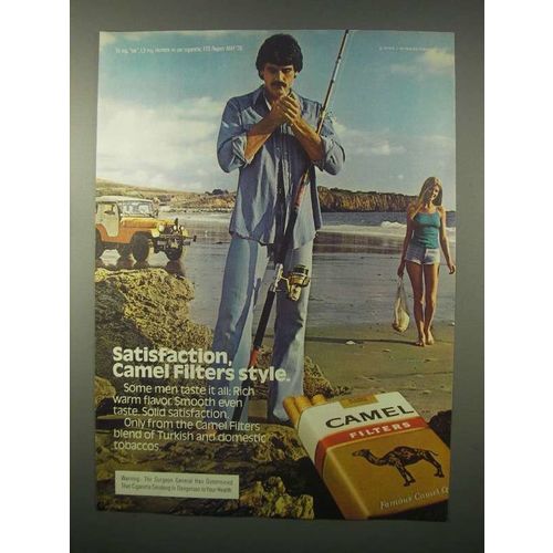 1980 Camel Cigarettes Ad - Satisfaction Filters