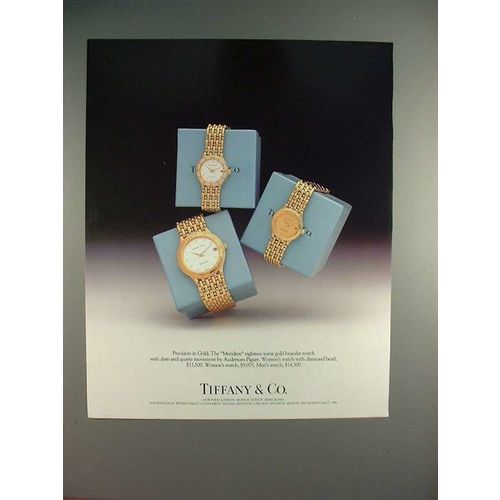 1988 Tiffany & Co. Audemars Piguet Meridien Watch Ad!