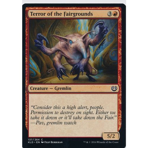 Magic the Gathering MTG Kaladesh 137/264 Terror of the Fairgrounds