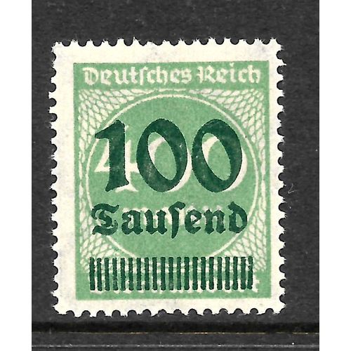 GERMANY 1923 SG 287 100T ON 400M GREEN U/M MINT