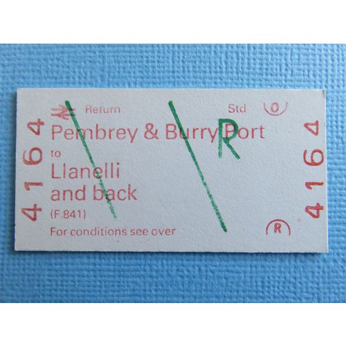 BR Pembrey & Burry Port-Llanelli Rtn Ticket
