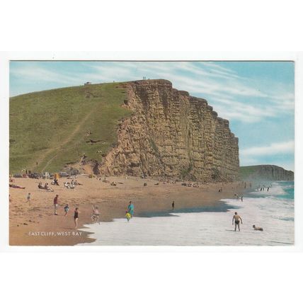East Cliff West Bay Dorset Postcard 0203