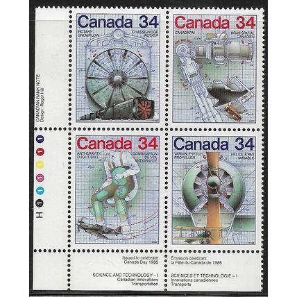 1986 SG 1203/1206 - MNH (**) - block of 4
