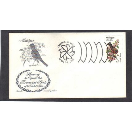 FDC Artmaster 1974a 20c Robin (Cachet-U/A) CV39438