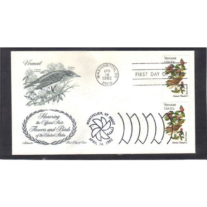 FDC Artmaster 1997 1997a 20c Hermit Thrush (Cachet-U/A) CV40949