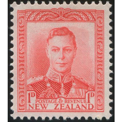 New Zealand 1938 1d scarlet SG 605 unused