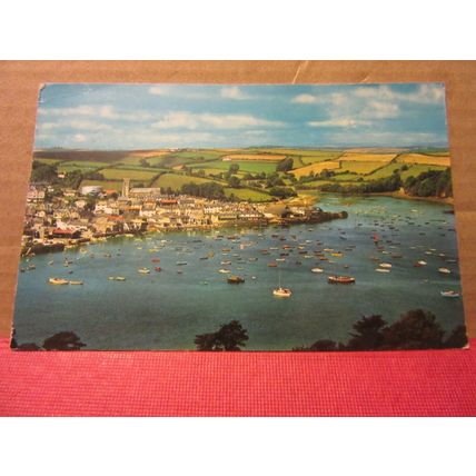 THE HARBOUR, SALCOMBE, Devon. used postcard 1970 pm =