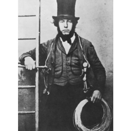 Buckingham Birmingham Antique Lineman Telephone Tools In Top Hat Postcard