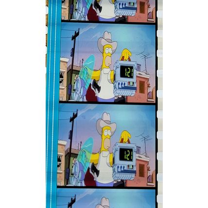 Simpsons Movie. Pk VBC - A024x. 1 STRIP OF 5 - 35MM FILM CELLS