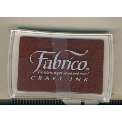 3 Fabrico Craft Ink Pad For fabric, paper, wood and more! RED BLUE BROWN
