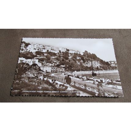 1960 fr real photo Postcard - Promenade from Torre Abbey Gardens, Torquay -Devon