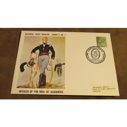 1971 GB Cover -British National Army Museum - Officer of the 60th @ Albuhera