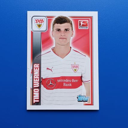 Timo Werner VFB Stuttgart 2013/14 Topps Sticker #253 Bundesliga