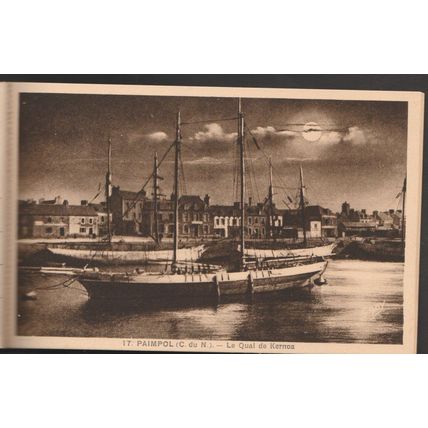 Paimpol, 1929 - Carnet de 6 des 8 Cartes Postales - Editions Gaby