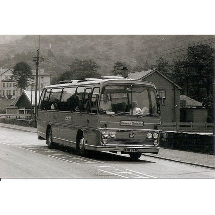 Black & White Photograph of Rimes Coaches of Swindon - WAM 974K