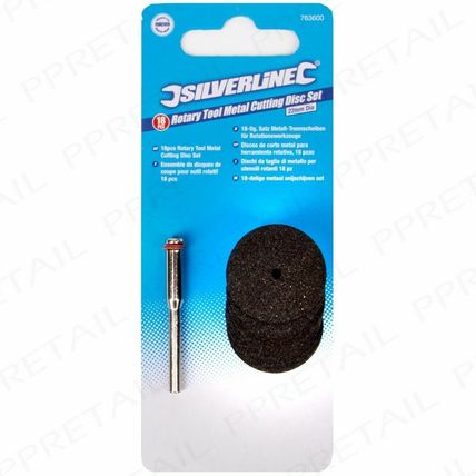 18Pc 22mm METAL ROTARY CUTTING DISC SET + 3.1mm Mandrel Dremel Craft Tool DIY