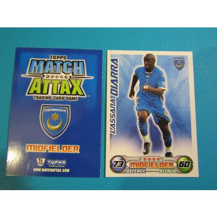 L`assana Diarra - Portsmouth - Match Attax 2008/09 Football Card