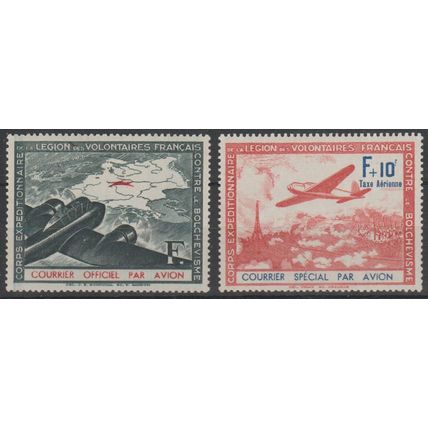 Mi: II/III (IV) short N MH 1941 Cat € 72 French Legion