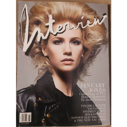 Interview Mag August 2009 - January Jones: Confessions of TV's Hottest Housewife