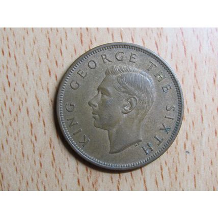 New Zealand 1949 1d Penny Coin