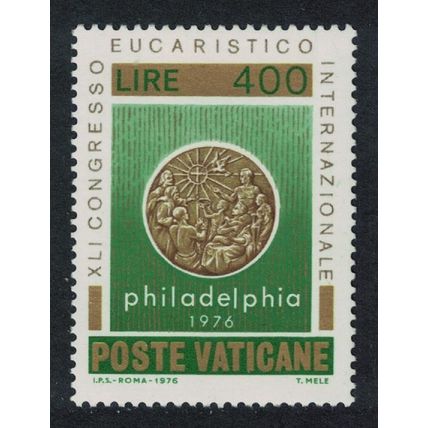 Vatican 41st Intl Eucharistic Congress 400L 1976 MNH SG#658 Sc#594