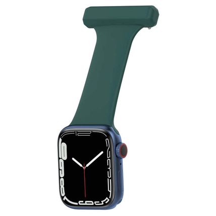 Silicone Nurse Watch Band For Apple Watch Series, 7 41mm / 6&SE&5&4 40mm / 3&2&1