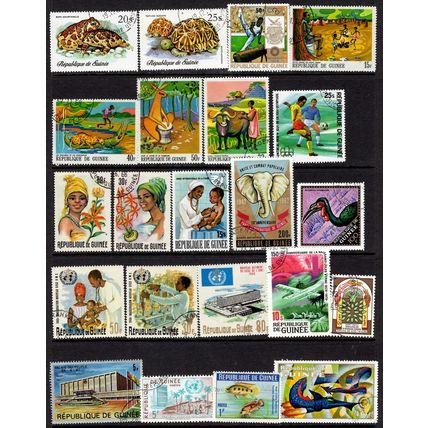 GUINEA REPUBLIC STAMP COLLECTION x 100 DIFFERENT