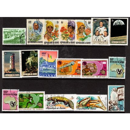 GUINEA REPUBLIC STAMP COLLECTION x 100 DIFFERENT