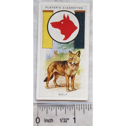 1933 Player's Boy Scout & Girl Guide Patrol Signs & Emblems No. 23 Wolf