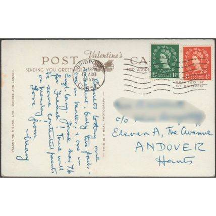 Whitchurch, Charmouth, Dorset, 1956 - Valentine's RP Postcard